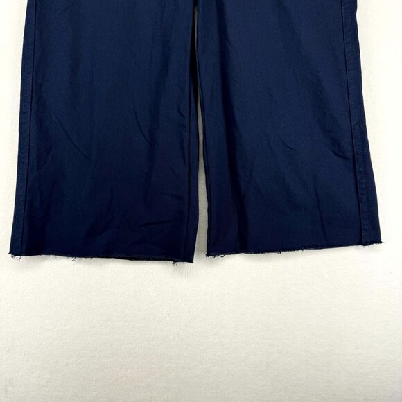 J. Crew Navy‎ Distressed Flare Bottom Pants Womens Size 10P - Picture 6 of 10